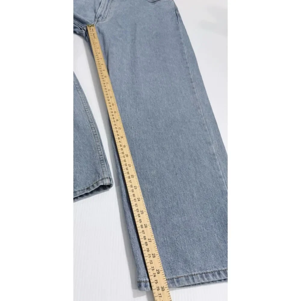 Levis 550 Relaxed Fit Tapered Jeans Light Wash Classic Denim Men's 42x30